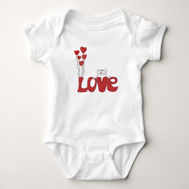 Para Bebê Body Infantil Love Design (Frente)