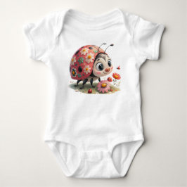 Para Bebê Body Infantil Menina Joaninha Fofa - Doce Natureza