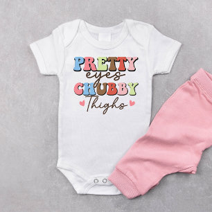 Para Bebê Body Infantil Olhos Bonitos Coxas Gorduchas