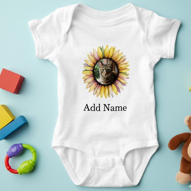 Para Bebê Body Infantil Personalizado com Nome e Texto em Fo (Criador carregado)