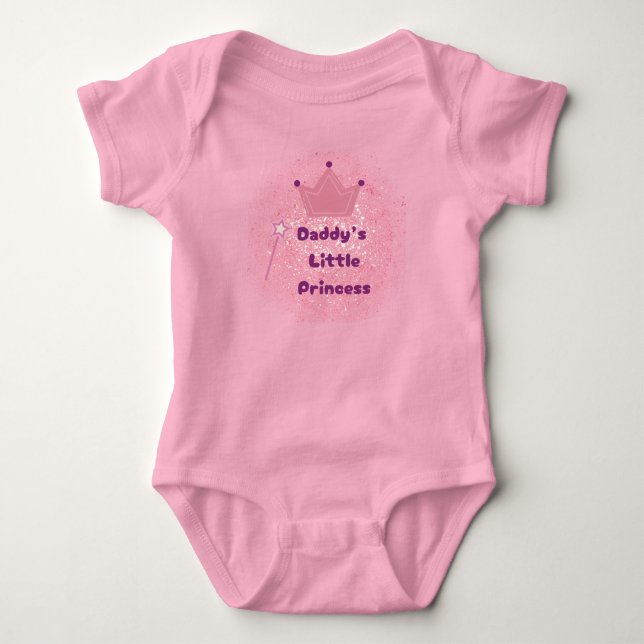 Para Bebê Body Infantil Princesa do Papai  (Frente)