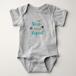 Para Bebê Body Infantil Rotina Divertida - Comer Dormir Bebe