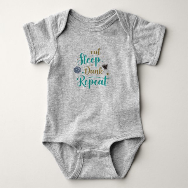 Para Bebê Body Infantil Rotina Divertida - Comer Dormir Bebe (Frente)