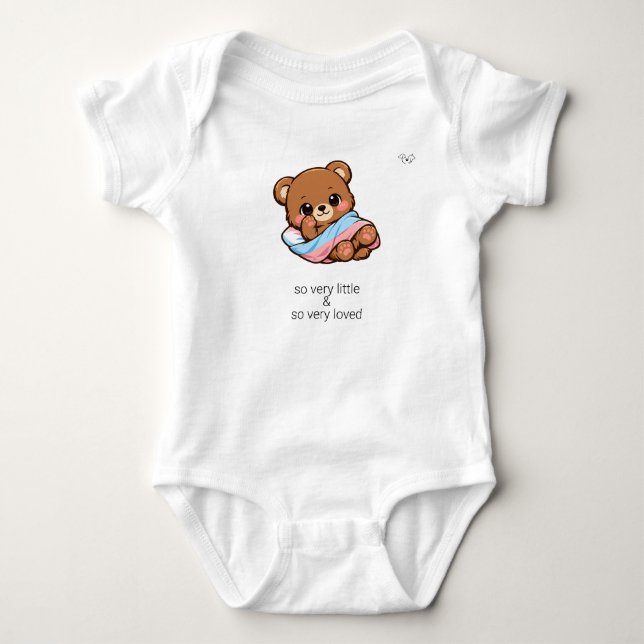 Para Bebê Body Infantil Urso Teddy Chibi Fofo Tão Amado (Frente)