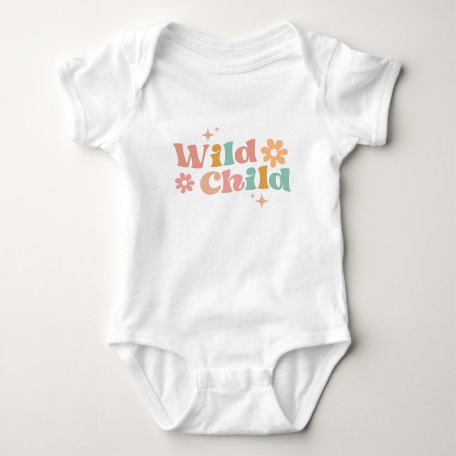 Para Bebê Body Infantil Wild Child – Moderno e Confortável (Frente)