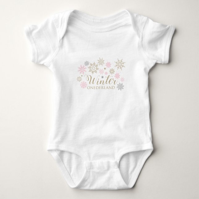 Para Bebê Body infantil Winter ONEderland baby (Frente)