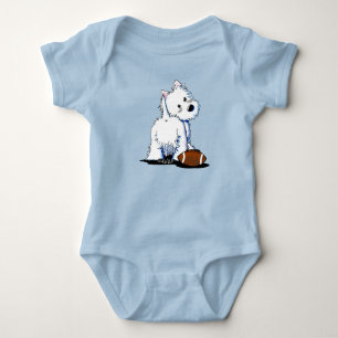Para Bebê Body KiniArt Westie Tailgate Baby
