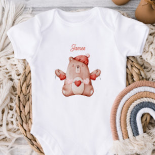 Para Bebê Body Personalizado de Primeiro Dia dos Namorados d