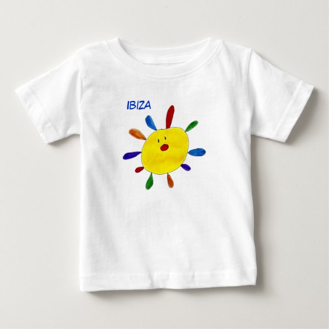 Para Bebê Camiseta bebe ibiza. (Frente)