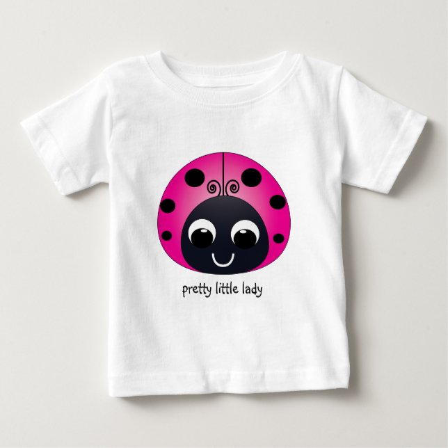 Para Bebê Camiseta bonito Lady Ladybug (Frente)