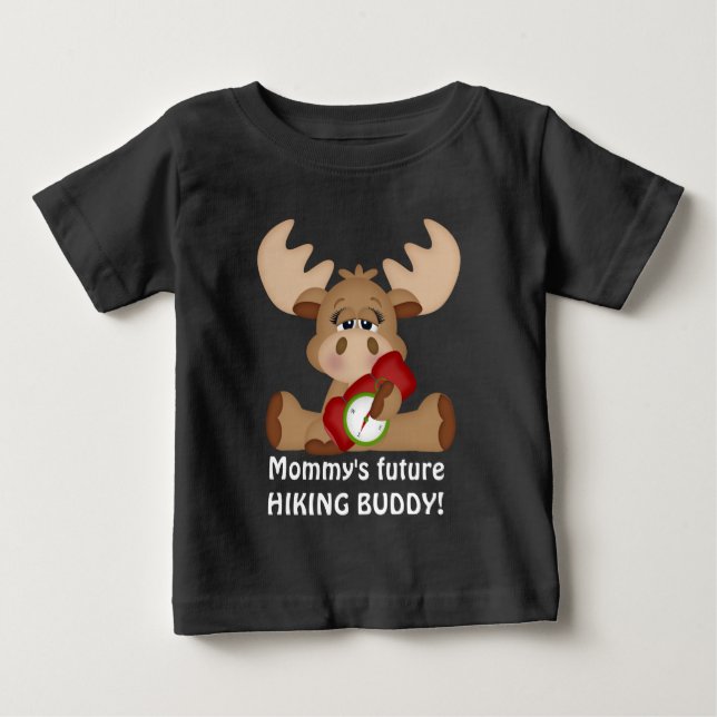 Para Bebê Camiseta Buddy de mamãe (Frente)