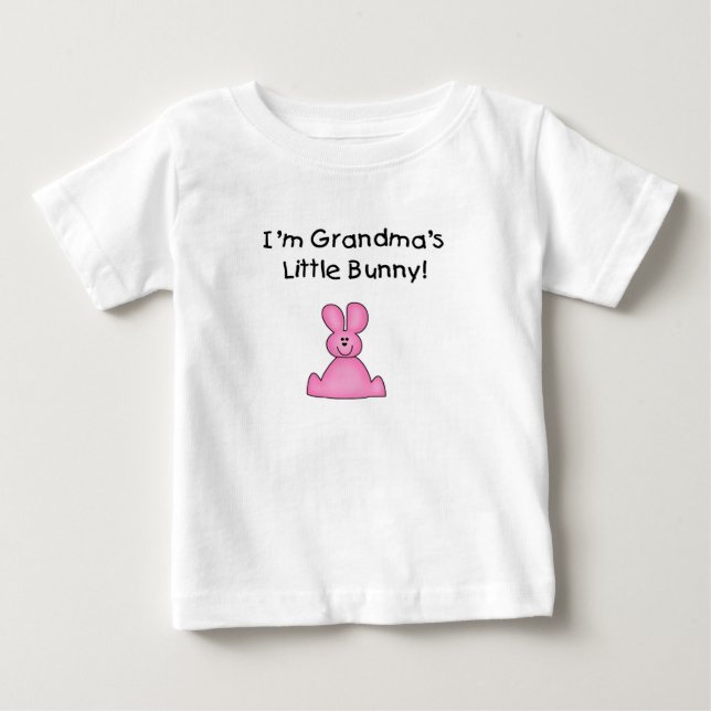 Para Bebê Camiseta Coelhinha da Vovó (Frente)