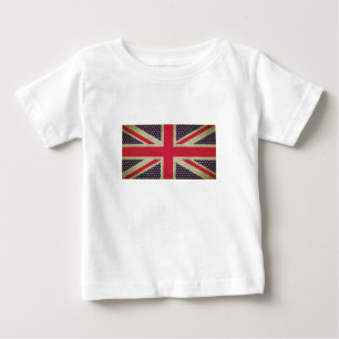 Para Bebê Camiseta da bandeira de Union Jack