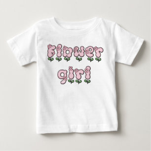 Para Bebê Camiseta da Flor Girl