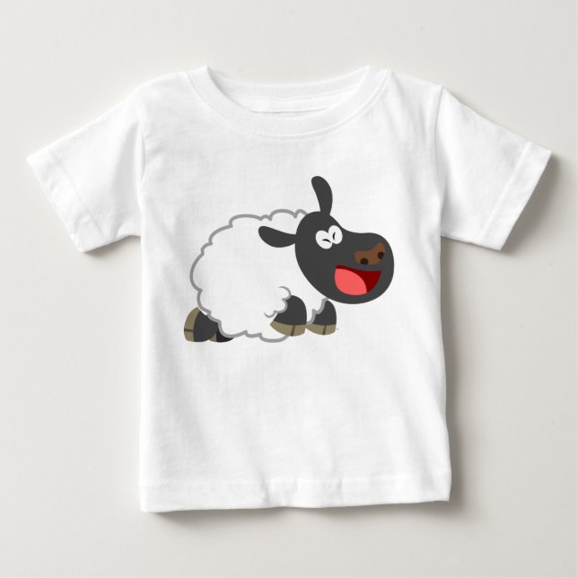 Para Bebê Camiseta de Cartoon Bela Rindo (Frente)