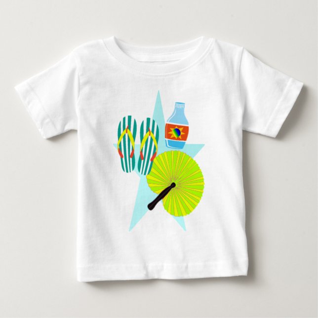 Para Bebê camiseta de verão (Frente)