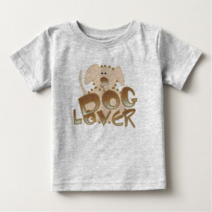 Para Bebê Camiseta e presentes do amante do cão de Brown