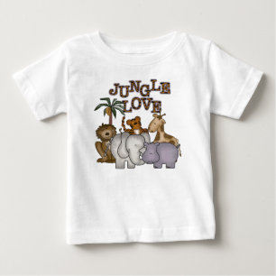 Para Bebê Camiseta e presentes do amor da selva