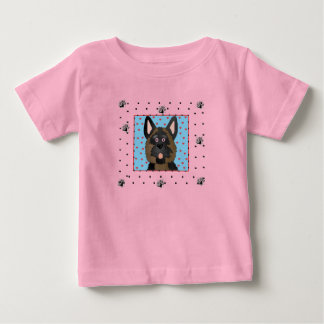 Para Bebê Camiseta e presentes do cão de german shepherd