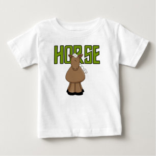 Para Bebê Camiseta e presentes do cavalo