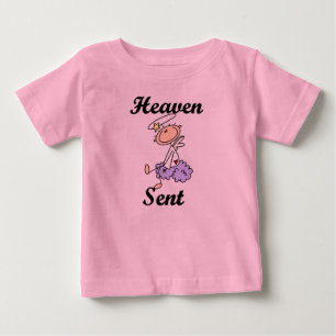 Para Bebê Camiseta Enviado do Céu