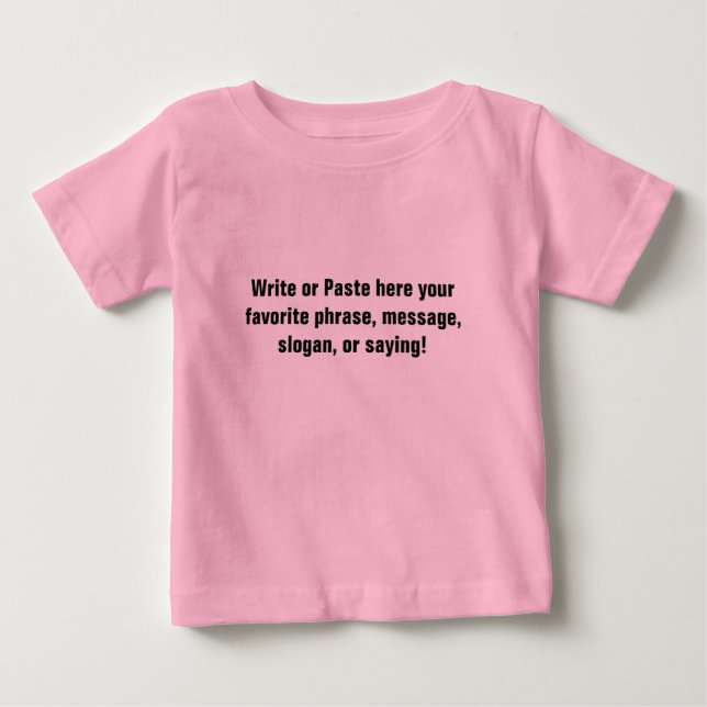 Para Bebê Camiseta Infantil (Frente)