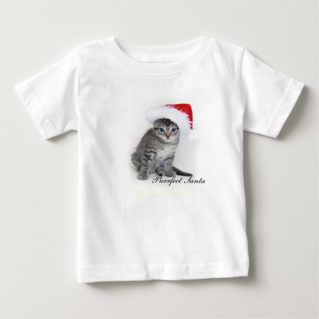 Para Bebê Camiseta Papai noel imperfeita (Frente)