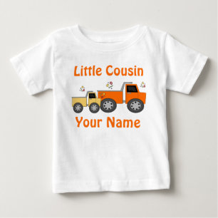 Para Bebê Camiseta Personalizada do Pequeno Primo Truck