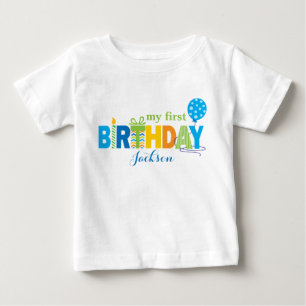 Para Bebê Camiseta Personalizada Primeiro Aniversário