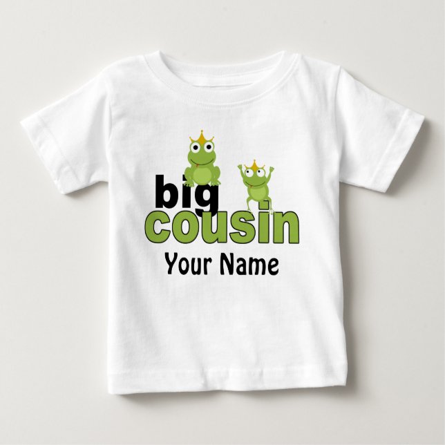 Para Bebê Camiseta Sapo Big Cousin (Frente)