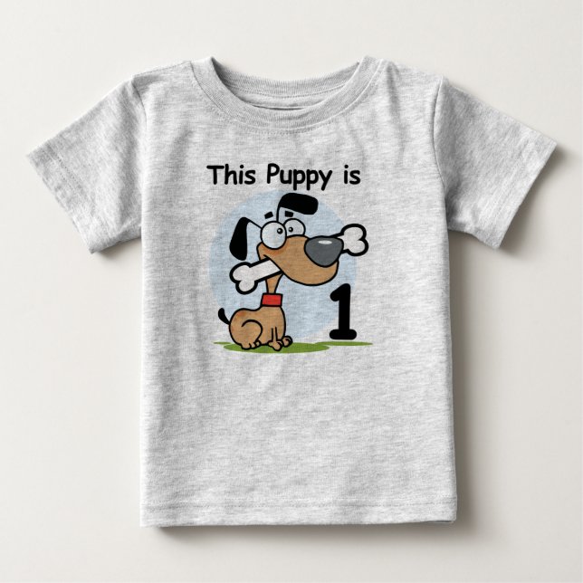 Para Bebê Esta camiseta e presentes de primeiro aniversario (Frente)