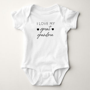 Para Bebê Eu Amo Minha Bisavó body Brand, Vintage Bo