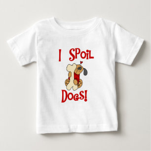 Para Bebê Eu estrago o camiseta e os presentes dos cães