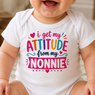 Para Bebê Eu Recebo Minha Atitude Da Minha Nonnie Body