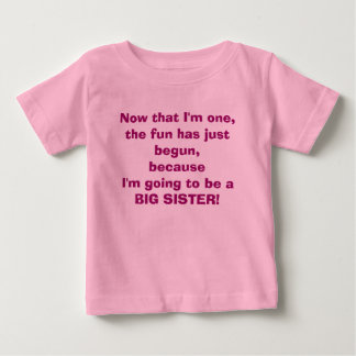 Para Bebê Eu vou ser uma camiseta da Irmã Grande