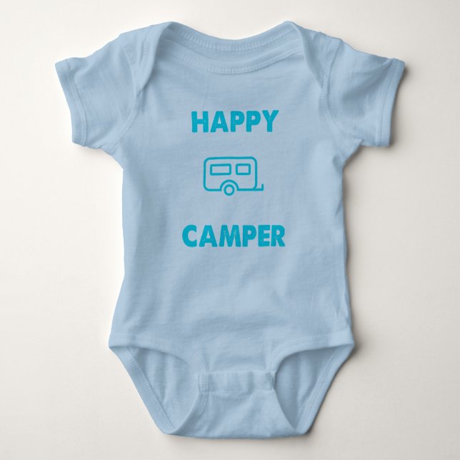 Para Bebê Feliz Camper - Baby One Piece Body Suit (Frente)