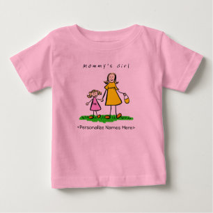 Para Bebê Garota mamãe - Mãe loira e camiseta filha