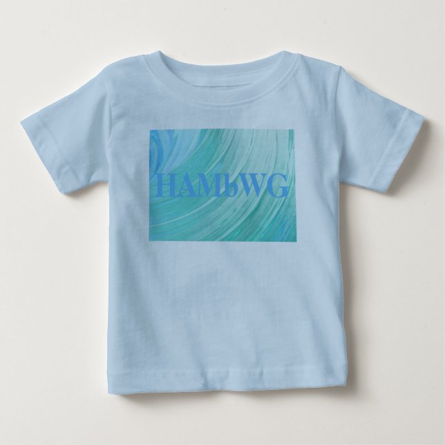 Para Bebê HAMbWG - Camiseta Infantil - Redemoinho Aquático c (Frente)
