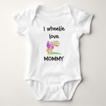 I Wheelie Love Mamãe Motocross Baby Body