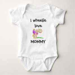 Para Bebê I Wheelie Love Mamãe Motocross Baby Body