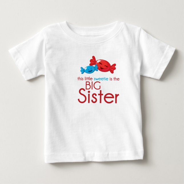 Para Bebê Irmã Grande Camiseta (Frente)