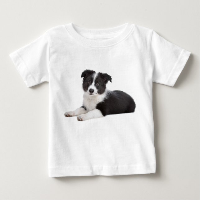 Para Bebê Love Border Collie Dog Toddler Camiseta (Frente)