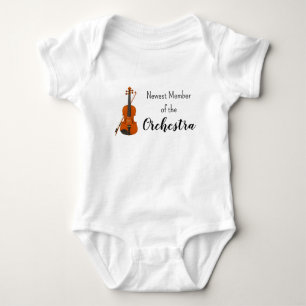 Para Bebê Mais Novo Membro da Orquestra Body de Violino