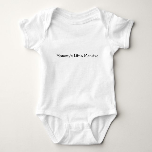Para Bebê Monstrinho da Mamãe Baby Body (Frente)