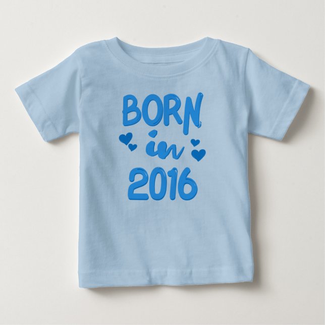 Para Bebê Nascer em camiseta Baby Boy 2016 (Frente)