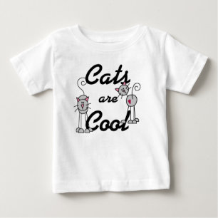 Para Bebê Os gatos são camiseta legal e presentes