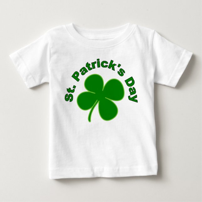 Para Bebê Rua criança. Camiseta do Dia das Patricks (Frente)