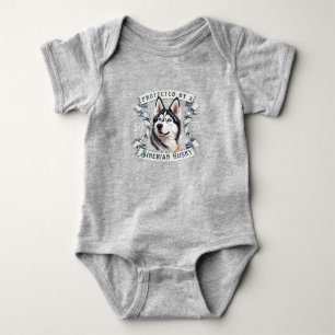 Para Bebê Siberian Husky Baby Body