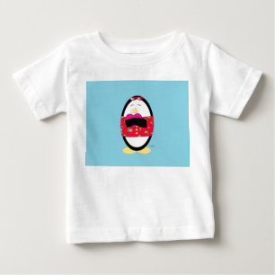 Para Bebê Waddles compartilha a camiseta do amor
