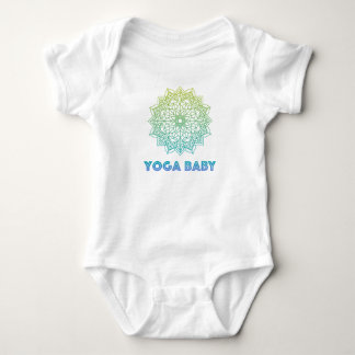 Para Bebê Yoga Baby body com mandala verde